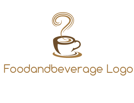 round steam on coffee cup logo