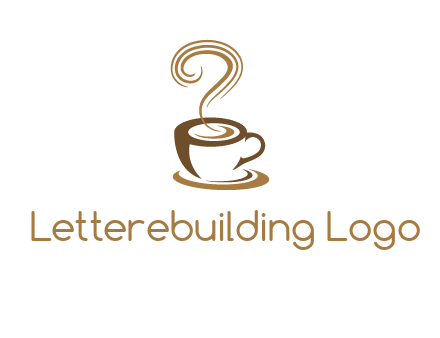round steam on coffee cup logo
