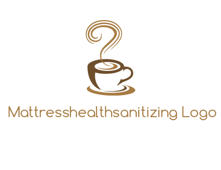 round steam on coffee cup logo