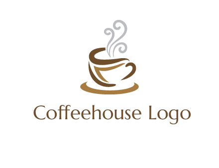 abstract coffee mug logo