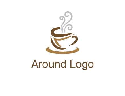 abstract coffee mug logo