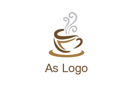 abstract coffee mug logo
