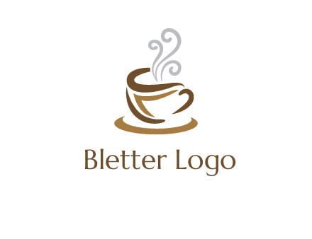 abstract coffee mug logo