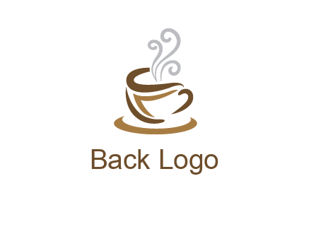 abstract coffee mug logo