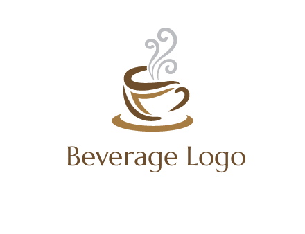 abstract coffee mug logo