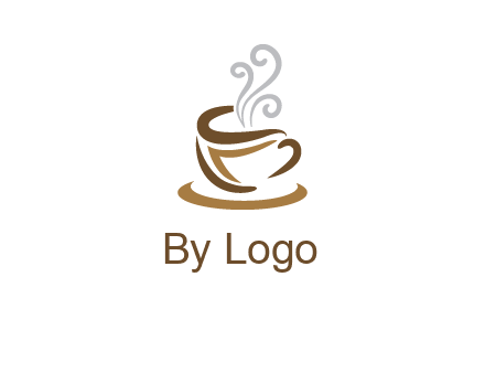 abstract coffee mug logo
