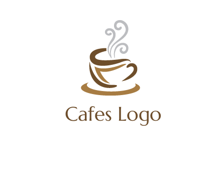 abstract coffee mug logo