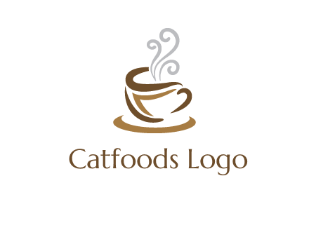 abstract coffee mug logo