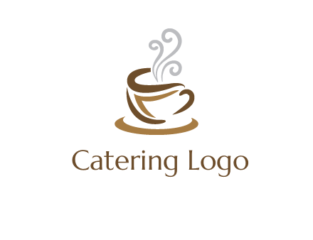 abstract coffee mug logo