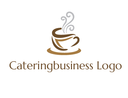 abstract coffee mug logo