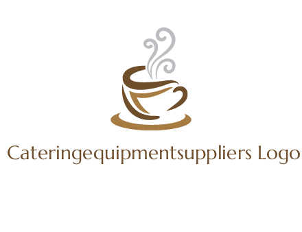 abstract coffee mug logo