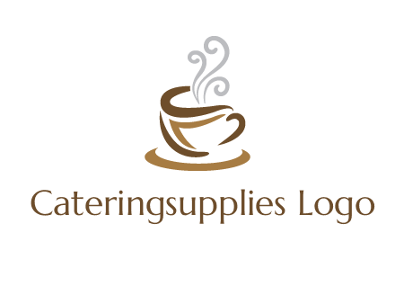 abstract coffee mug logo