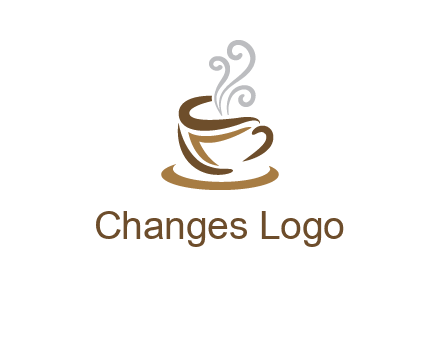abstract coffee mug logo