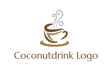 abstract coffee mug logo