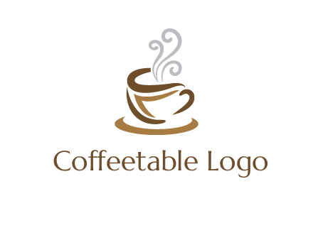 abstract coffee mug logo