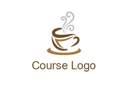 abstract coffee mug logo
