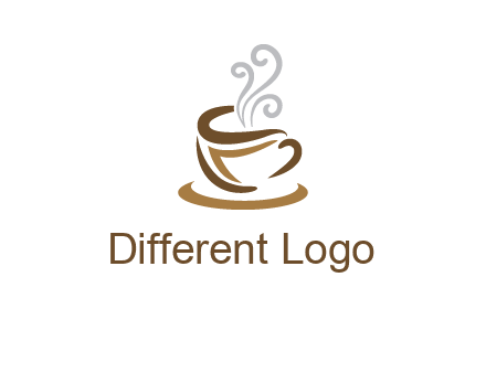 abstract coffee mug logo