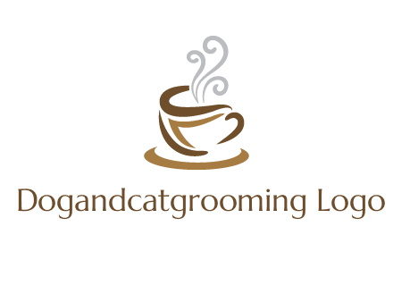 abstract coffee mug logo