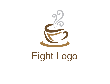 abstract coffee mug logo