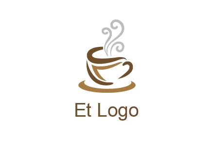 abstract coffee mug logo