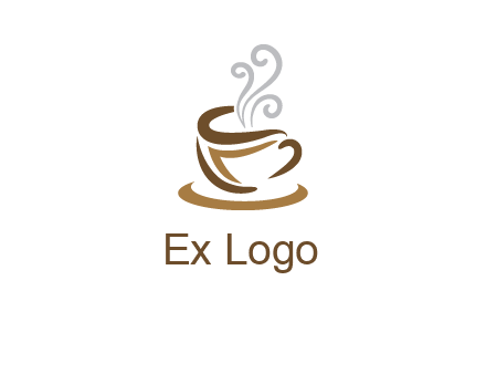 abstract coffee mug logo