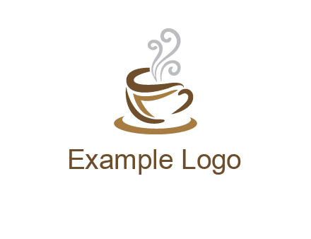 abstract coffee mug logo
