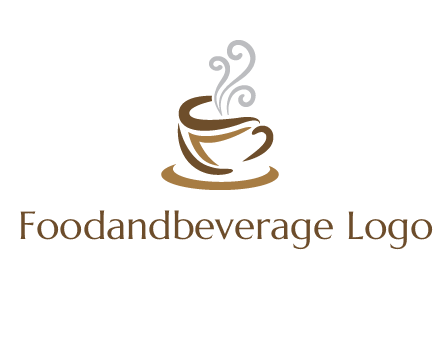 abstract coffee mug logo