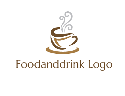 abstract coffee mug logo
