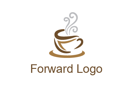 abstract coffee mug logo