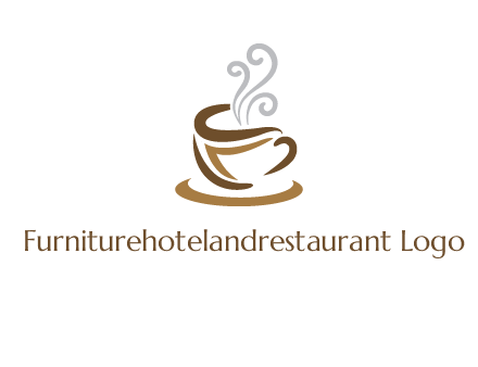 abstract coffee mug logo