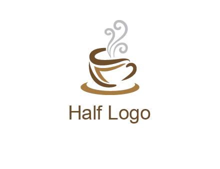 abstract coffee mug logo
