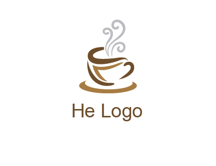 abstract coffee mug logo