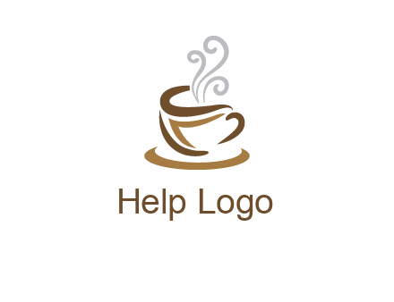 abstract coffee mug logo