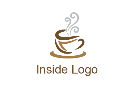 abstract coffee mug logo