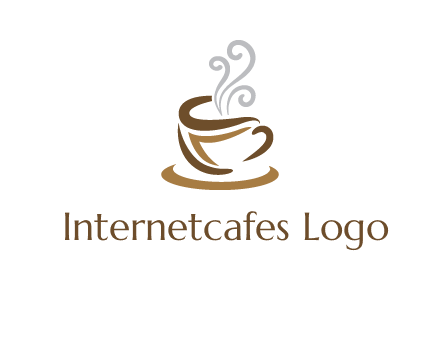 abstract coffee mug logo