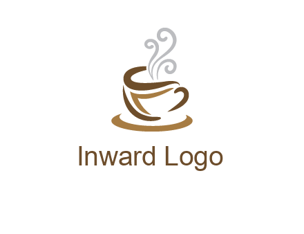 abstract coffee mug logo