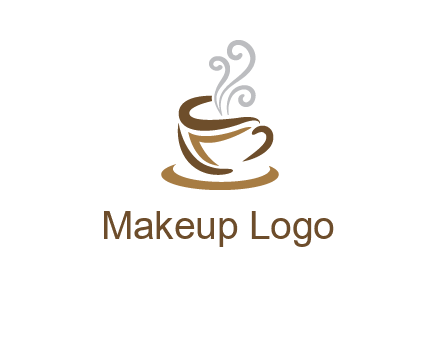 abstract coffee mug logo
