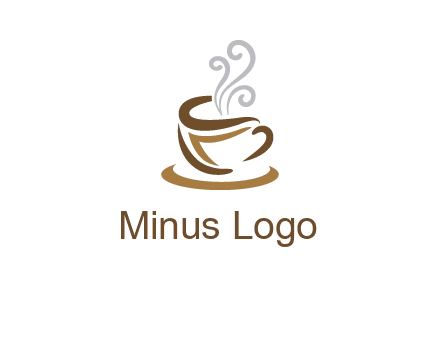 abstract coffee mug logo