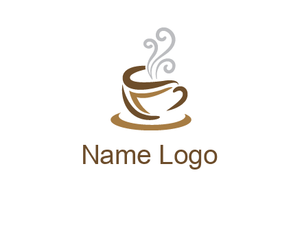 abstract coffee mug logo