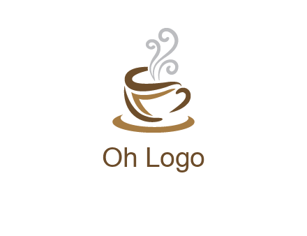 abstract coffee mug logo