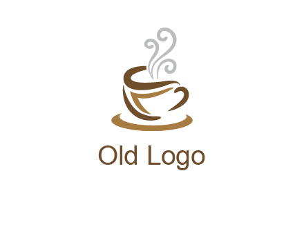 abstract coffee mug logo