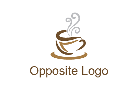 abstract coffee mug logo
