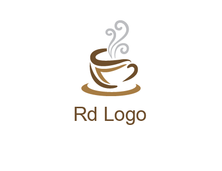 abstract coffee mug logo