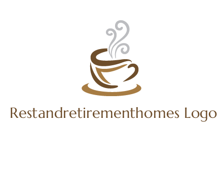 abstract coffee mug logo