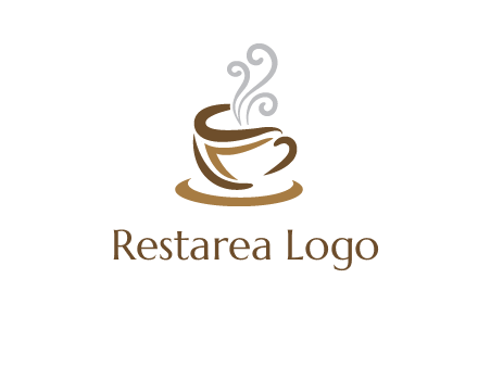 abstract coffee mug logo