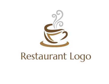 abstract coffee mug logo