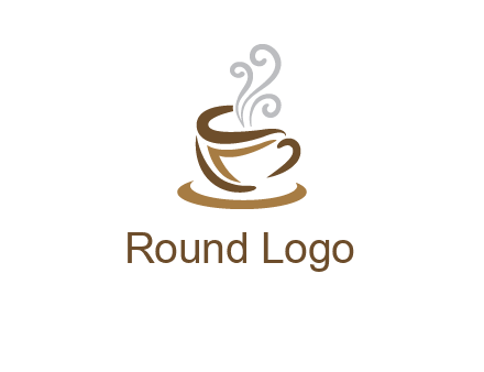 abstract coffee mug logo