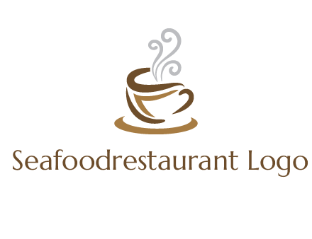 abstract coffee mug logo