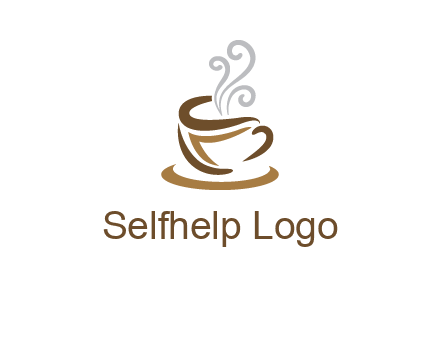 abstract coffee mug logo