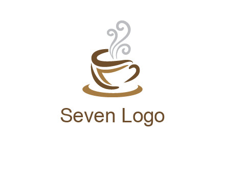 abstract coffee mug logo